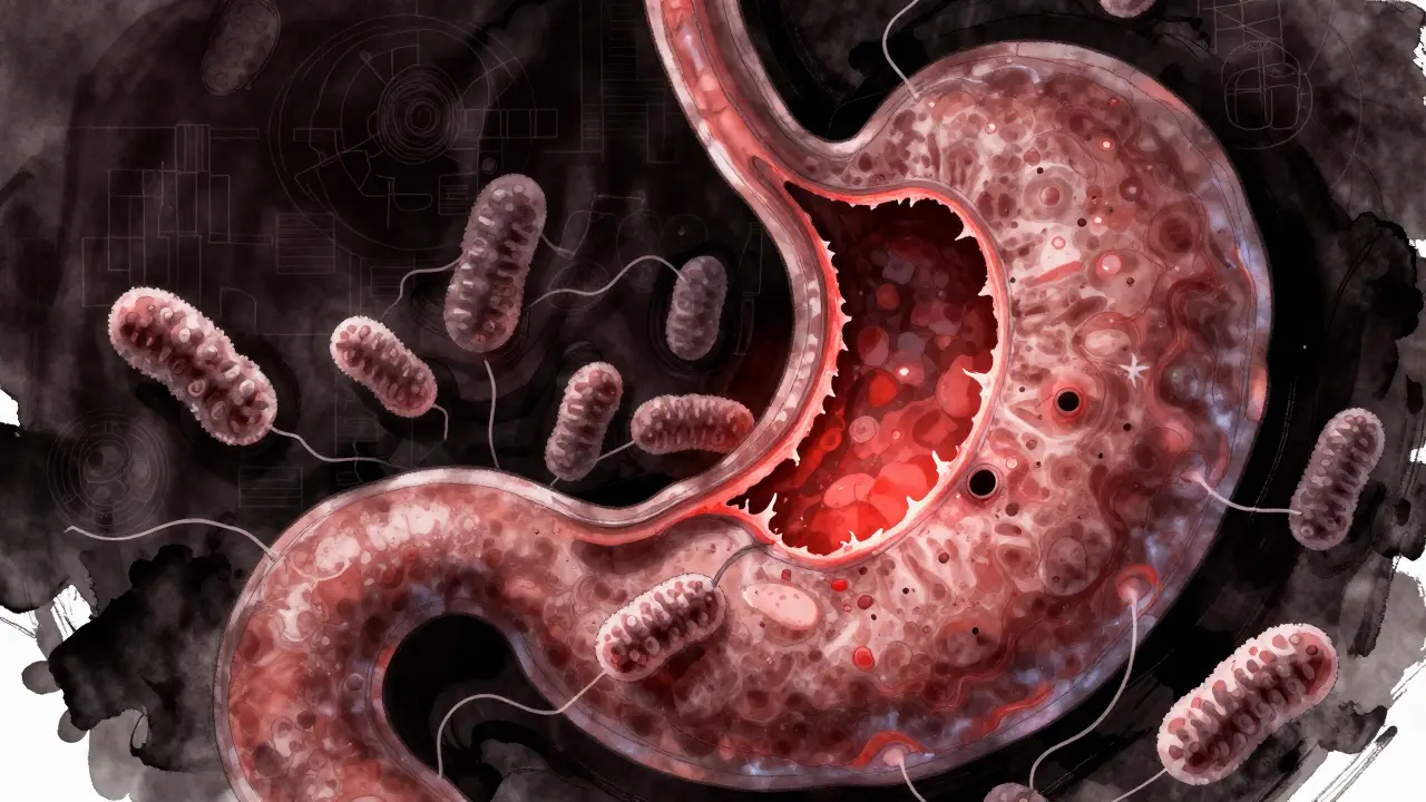 Peptic Ulcer Disease: What Causes It and How Antibiotics and Acid Reducers Heal It